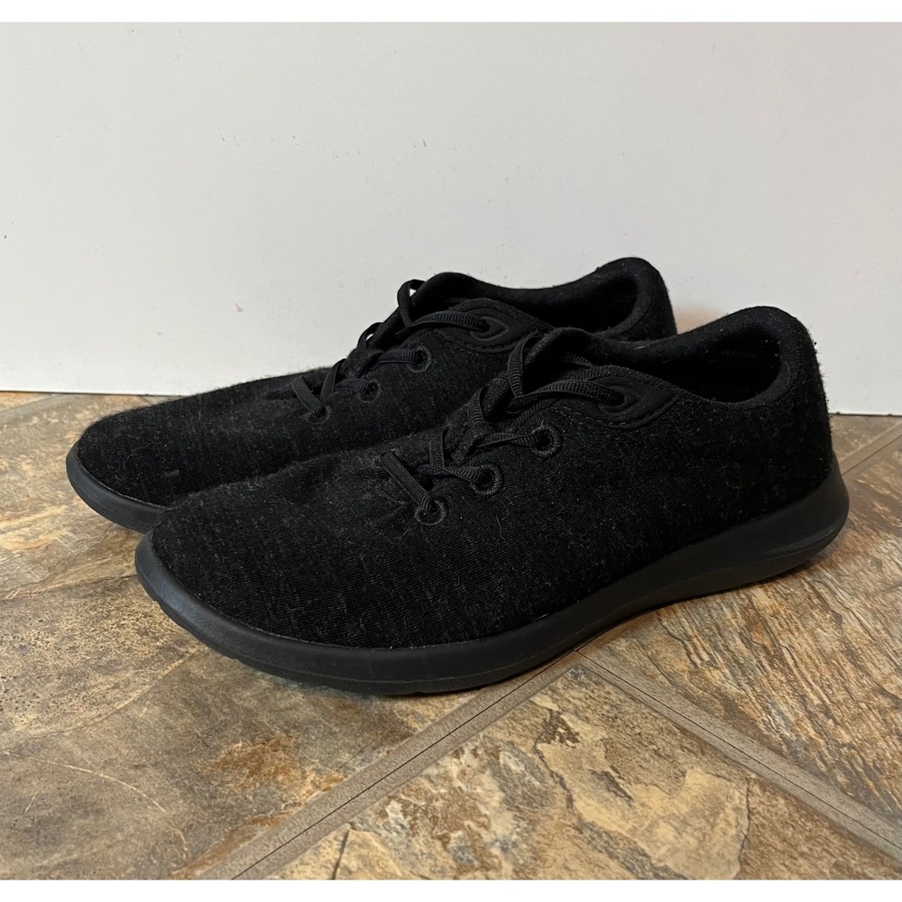 Merinos Wool Sneakers Women 8W Black Lightweight Walking Shoes